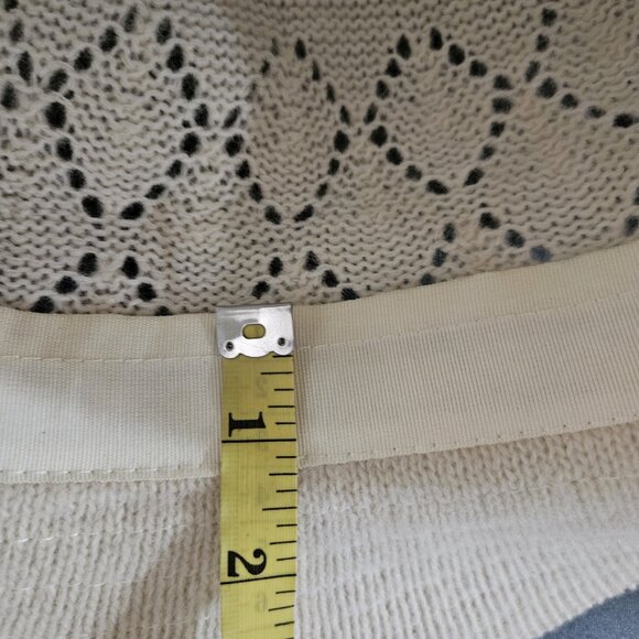 Studio36 Fedora style Hat Open Weave Dented crown Front pinch Flat brim - Picture 16 of 16